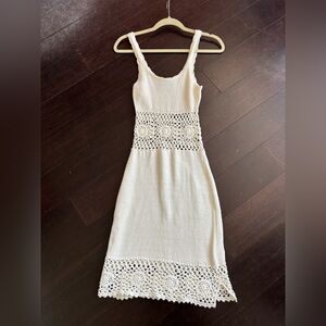 White Crochet cover up / dress